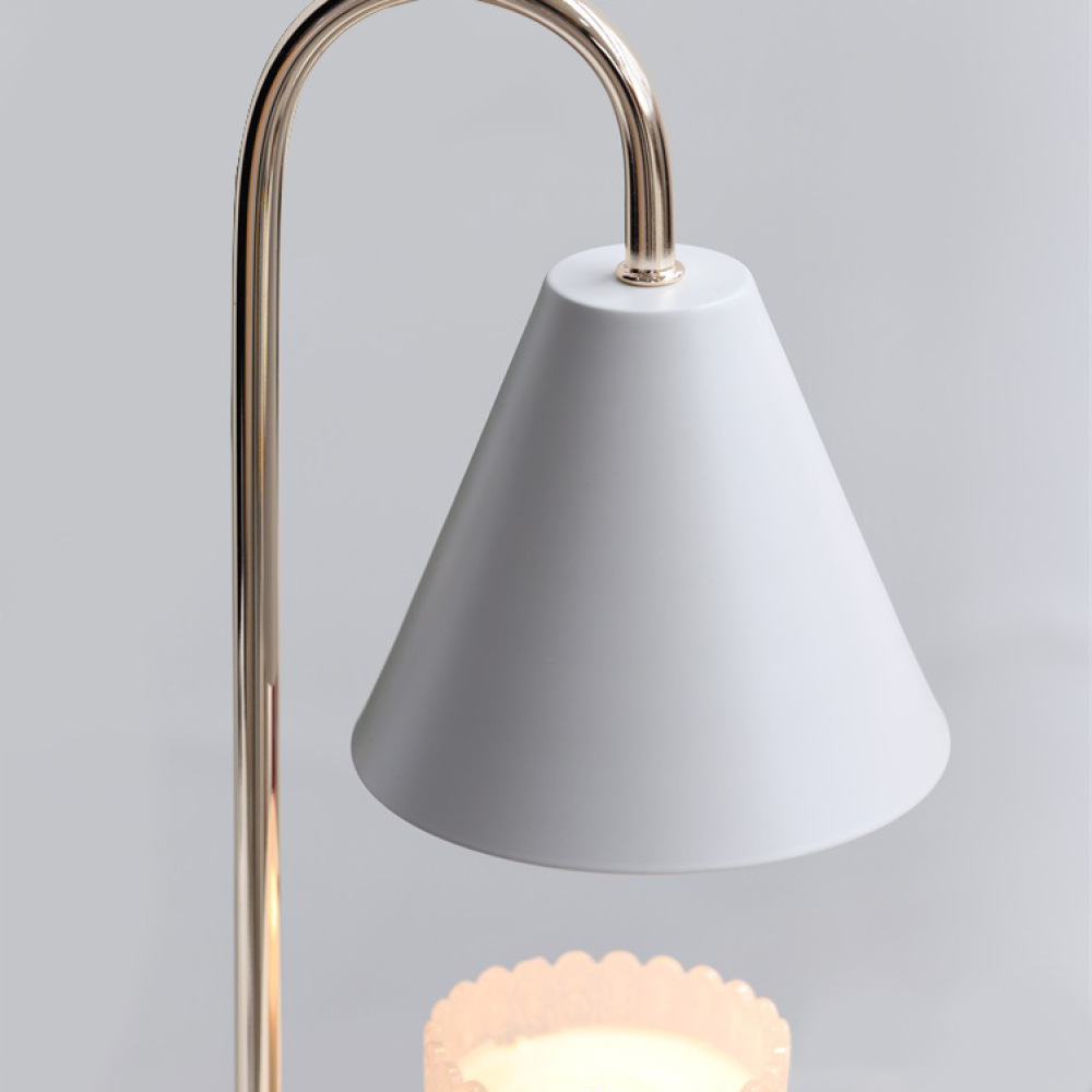 Home Fragrance Lamp - โคมไฟอุ่นเทียนสมัยใหม่ โคมไฟกระจายกลิ่นไม้ โคมไฟตั้งโต๊ะข้างเตียง ปรับความสว่างได้ ตั้งเวลาได้ ปลอดภัย