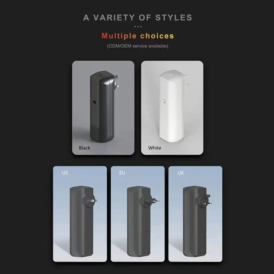 Home Fragrance Items - เครื่องกระจายกลิ่นหอมแบบติดผนัง ใช้กับน้ำมันหอมระเหย พร้อมระบบควบคุมผ่านแอปพลิเคชันบลูทูธ สำหรับบ้านและสำนักงาน