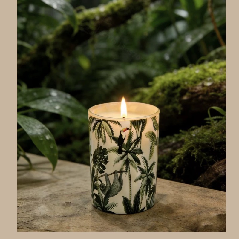 Home Fragrance Gift Box - เทียนหอมกลิ่นถั่วเหลืองในขวดแก้ว ไร้ควัน กลิ่นหอมสำหรับบ้าน กลิ่นหอมหรูหรา กล่องเทียนมินิมอล ของขวัญวันเกิด