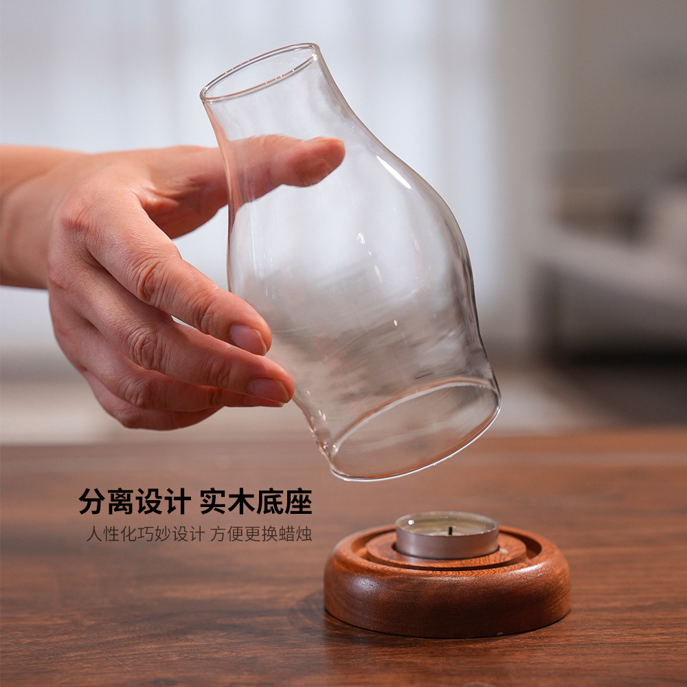 ที่ใส่เทียนแก้วใส ที่วางเทียนว - Home Fragrance Lamp บทวิจารณ์และราคา