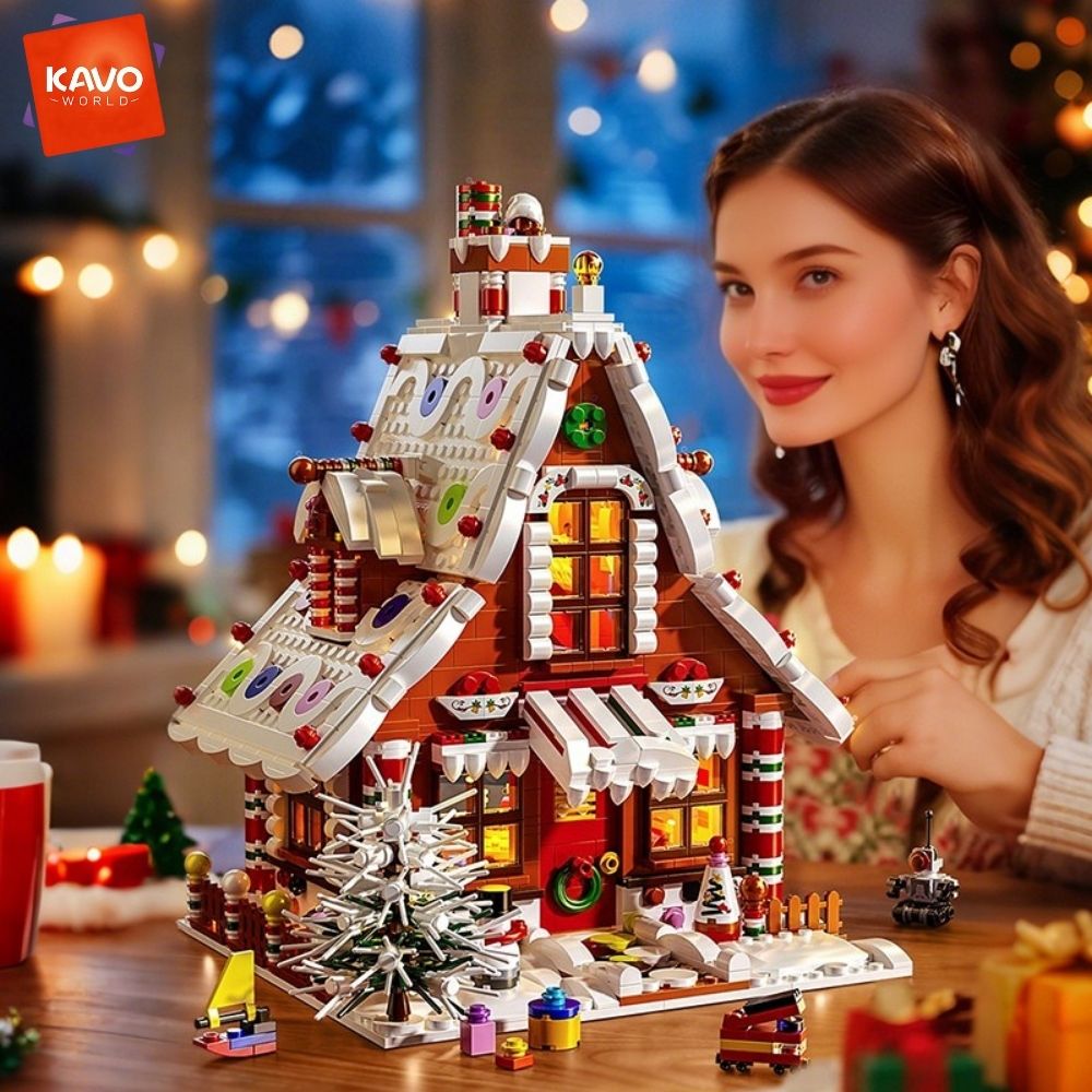KAVOWORLD ชุดตัวต่อบ้านขนมปังข - Home Fragrance Gingerbread บทวิจารณ์และราคา