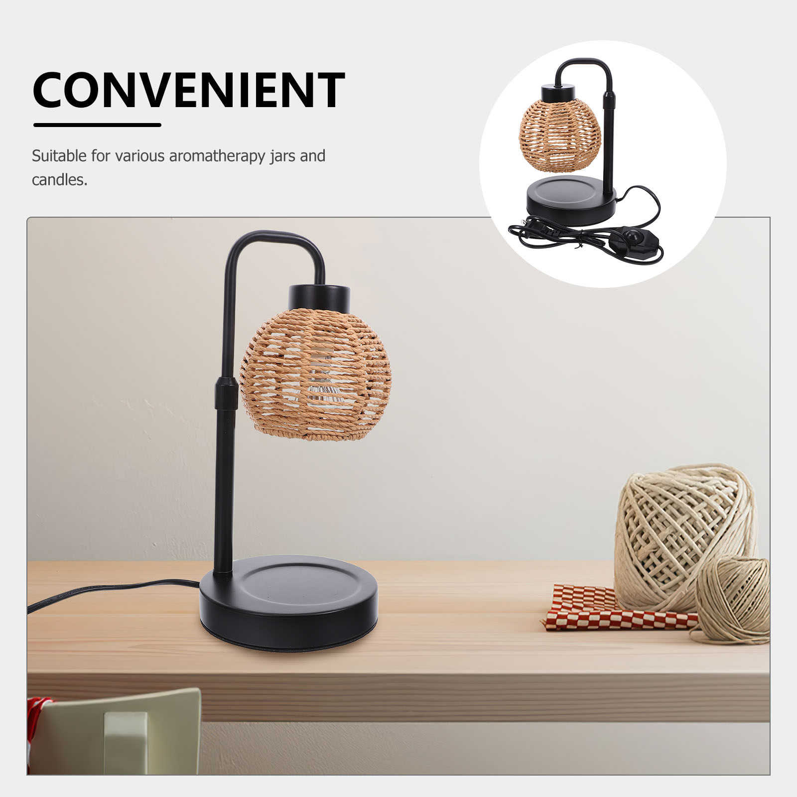 โคมไฟอุ่นเทียนหอมไฟฟ้าพร้อมโคม - Home Fragrance Lamp บทวิจารณ์และราคา