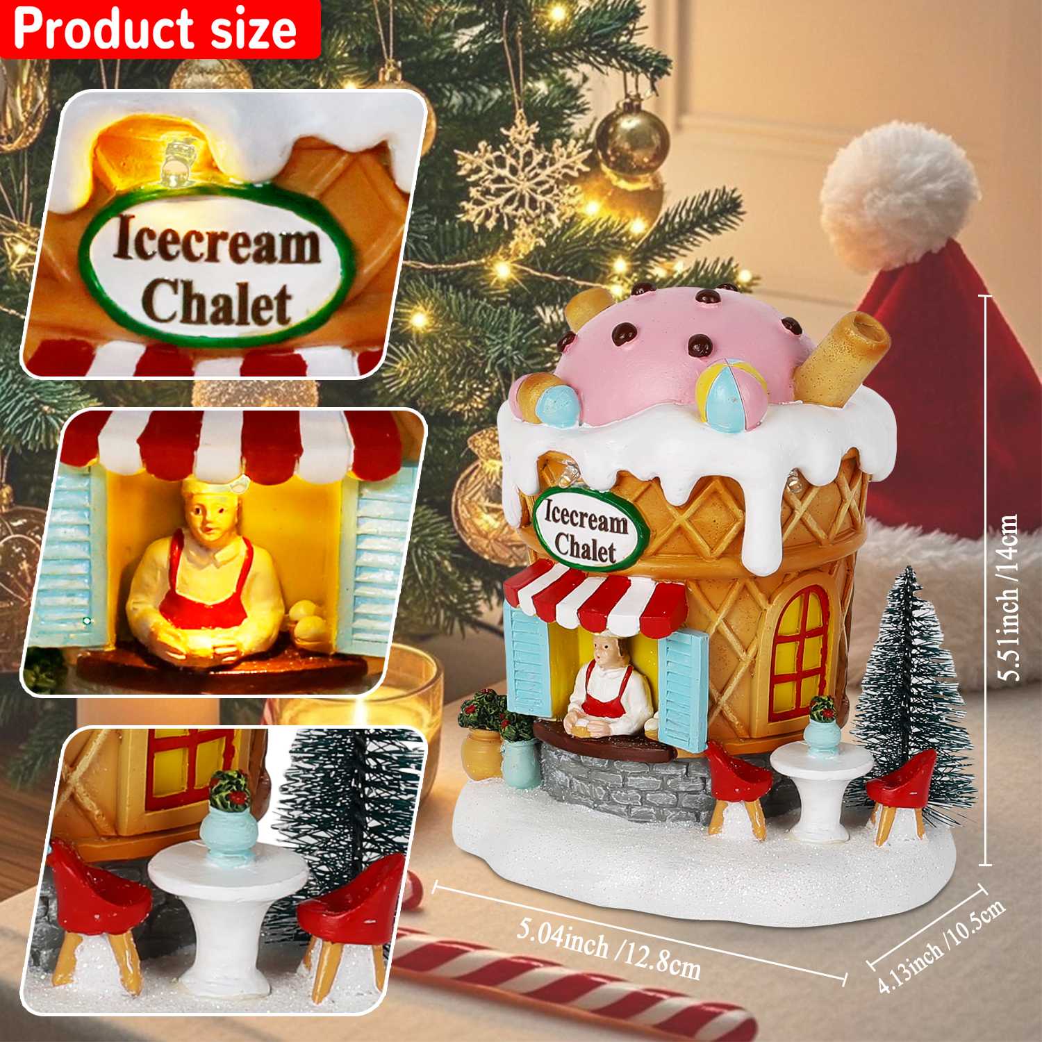 บ้านขนมปังขิงเรืองแสง ของตกแต่ - Home Fragrance Gingerbread บทวิจารณ์และราคา