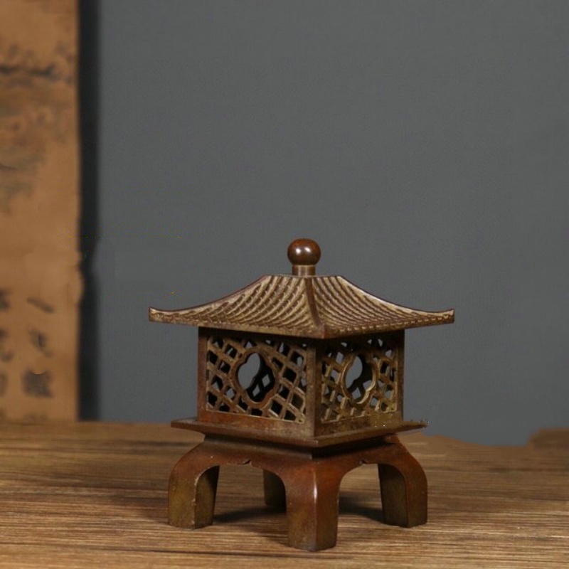 เตาเผากำยานทองแดงโบราณทรงหอคอย - Home Fragrance Lamp บทวิจารณ์และราคา
