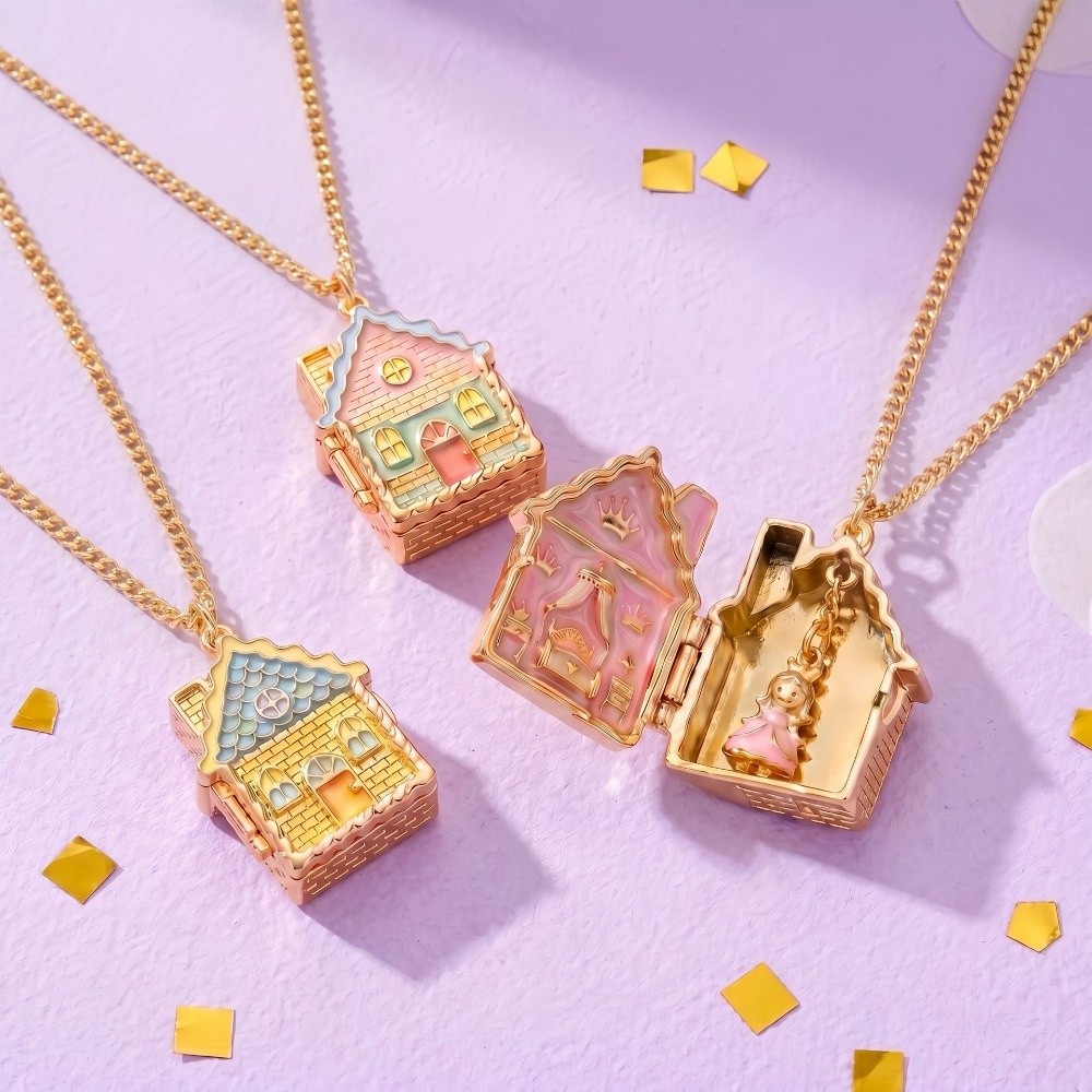 สร้อยคอรูปบ้านขนมปังขิงหลากสีส - Home Fragrance Gingerbread บทวิจารณ์และราคา