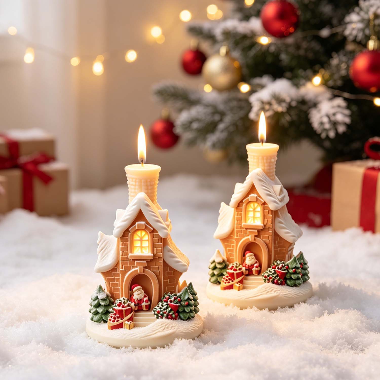 แม่พิมพ์ซิลิโคนรูปบ้านหิมะคริส - Home Fragrance Gingerbread บทวิจารณ์และราคา