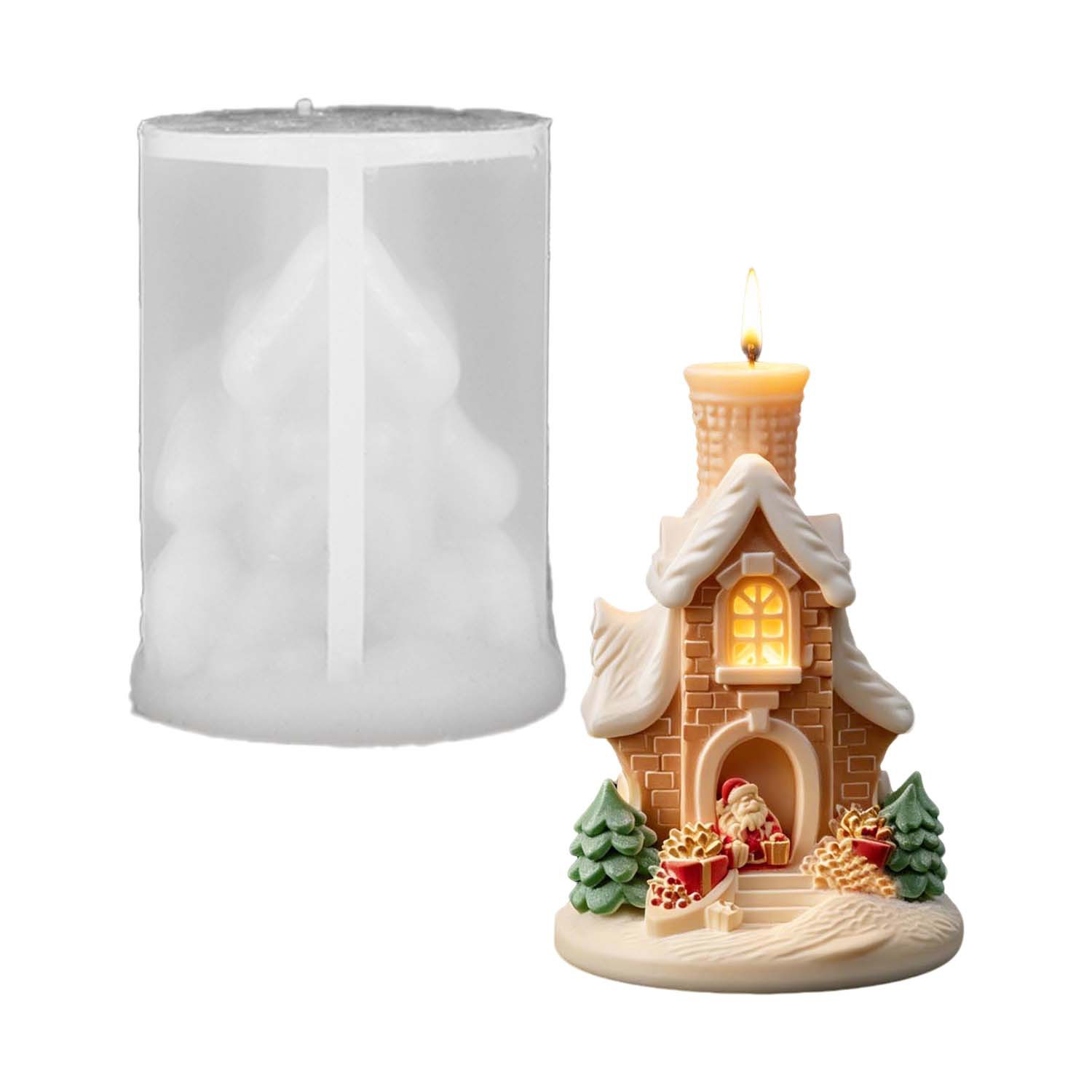 แม่พิมพ์ซิลิโคนรูปบ้านหิมะคริส - Home Fragrance Gingerbread บทวิจารณ์และราคา